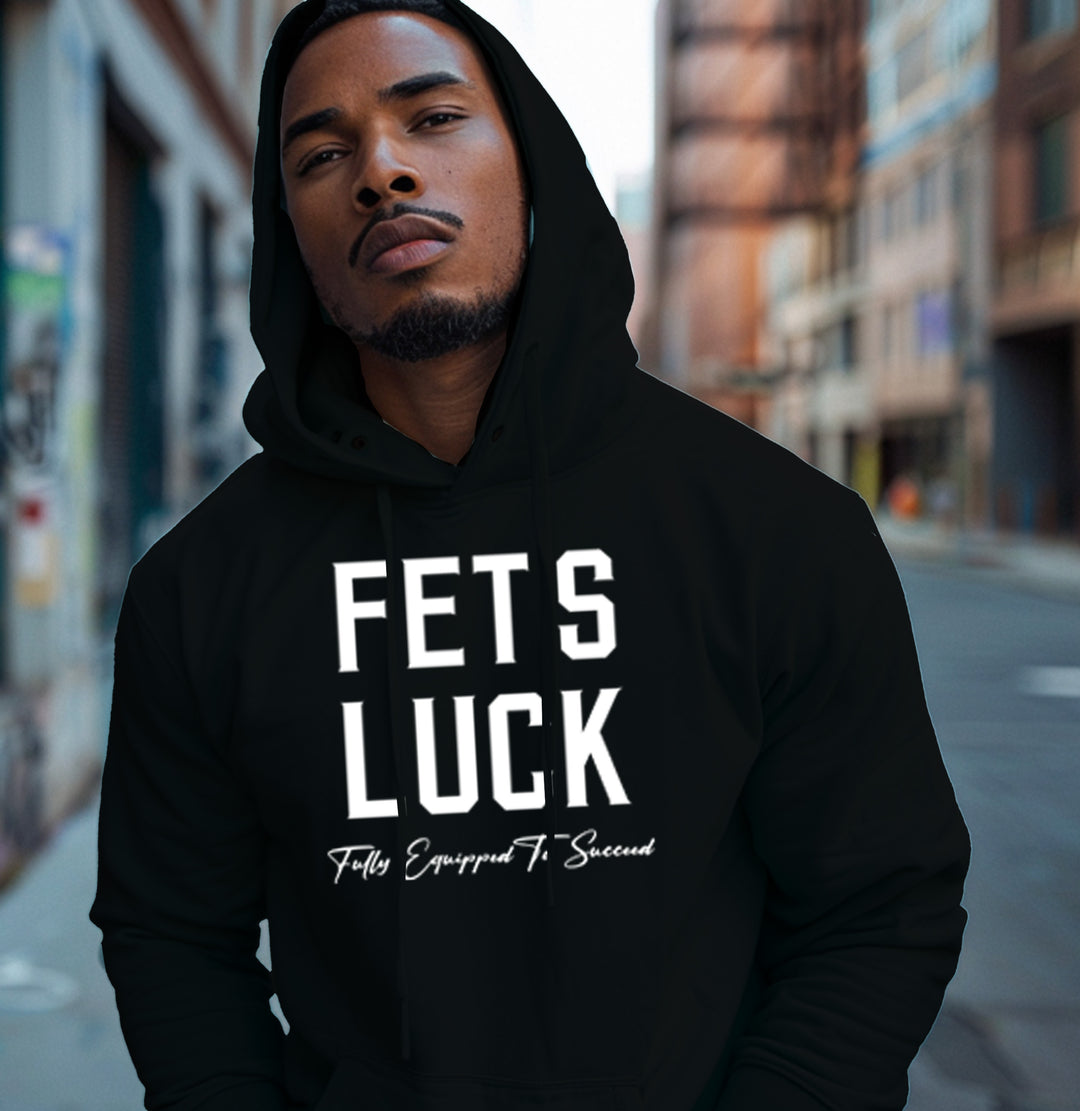 Male model wearing a black GET-ILL FET&