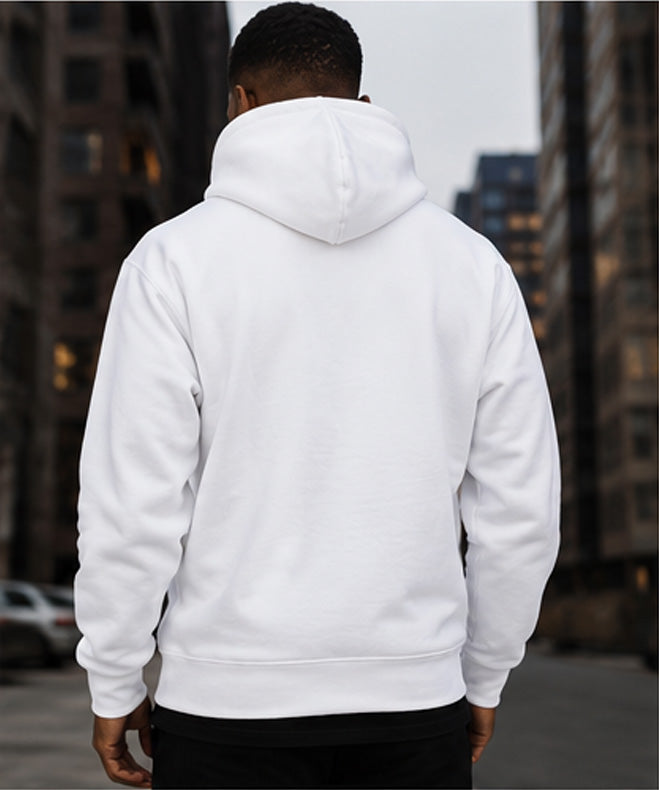 Hustle On The Low Streetwear Hoodie – White Edition